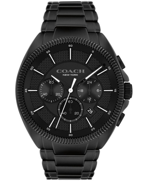 Часы COACH Men's Jackson Black Stainless Steel 45mm