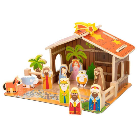 Фигурка WooMax Nativity Wooden Scene Christmas Story (Рождественская История)