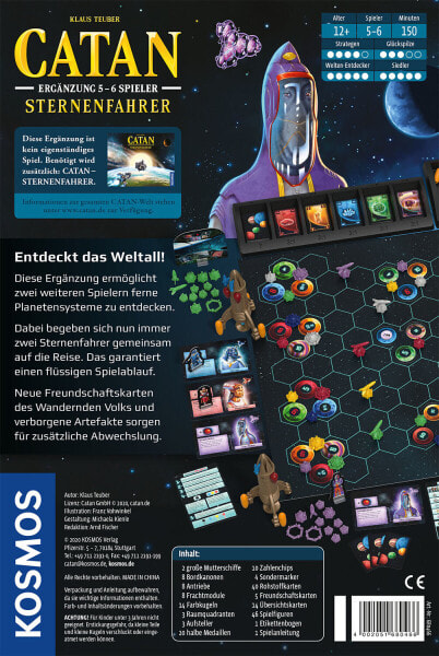 Kosmos Catan, Board game, Travel/adventure, 12 yr(s), Family game