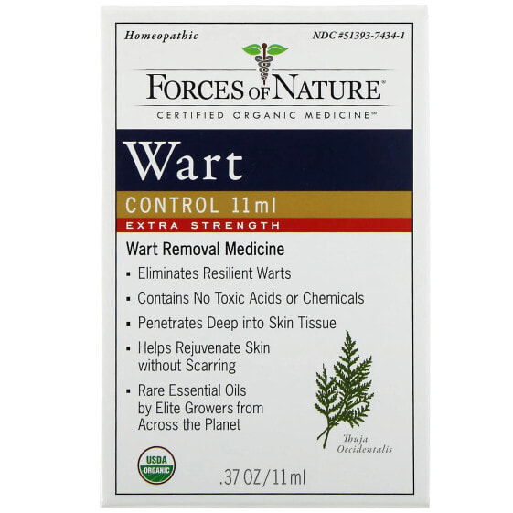 Wart Remover, Organic Plant Medicine, Extra Strength, 0.37 fl oz (11 ml)