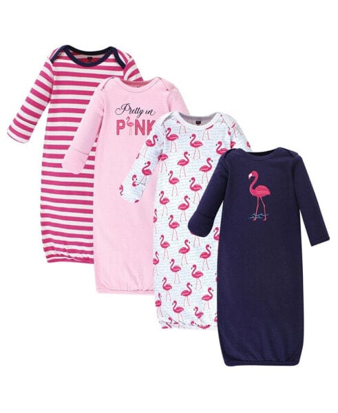 Пижама Hudson Baby Cotton Gowns, Bright Flamingo