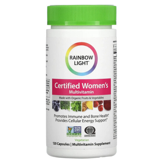 Rainbow Light, Сертифицированный Women's Multivitamin, 120 вегетарианских капсул