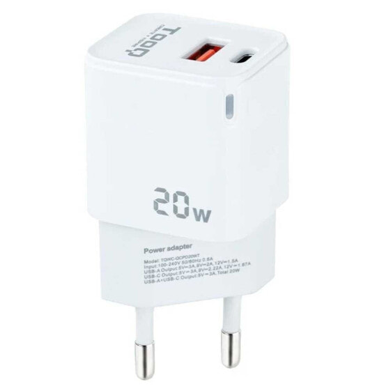 TOOQ USB-C And Wall Charger 20W