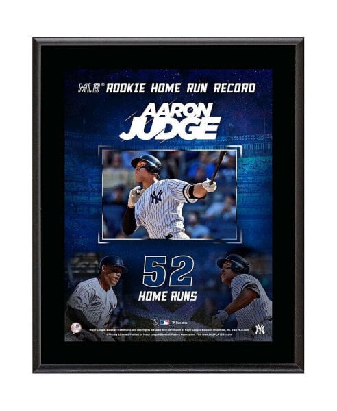 Плакетка Фанатикс "Аарон Джадж, Нью-Йорк Янкиз" 10.5" x 13" MLB Памятная запись о рекордном первом домашнем ударе новичка