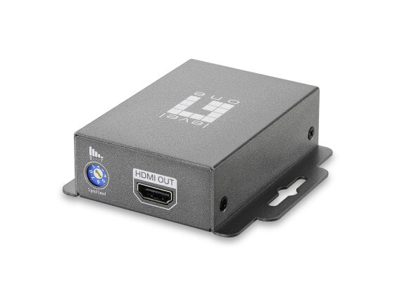 LevelOne HDSpider™ HDMI over Cat.5 Long Range Receiver - 1920 x 1080 pixels - AV receiver - 60 m - Gray - HDCP