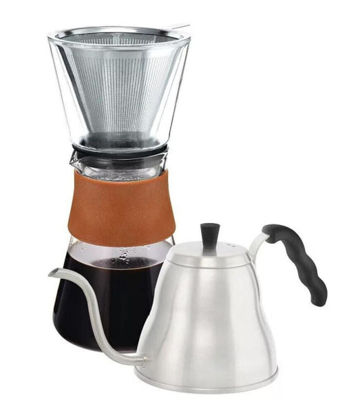 Pour Perfection Duo: Amsterdam Pour over Coffee Maker Marrakesh Kettle