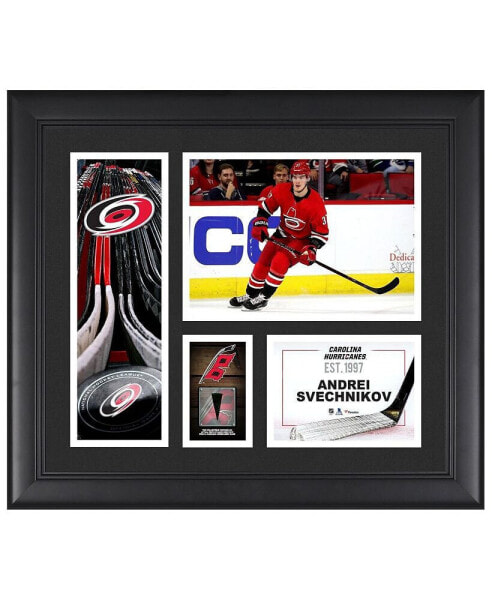Andrei Svechnikov Carolina Hurricanes Framed 15" x 17" Player Collage with a Piece of Game-Used Puck
