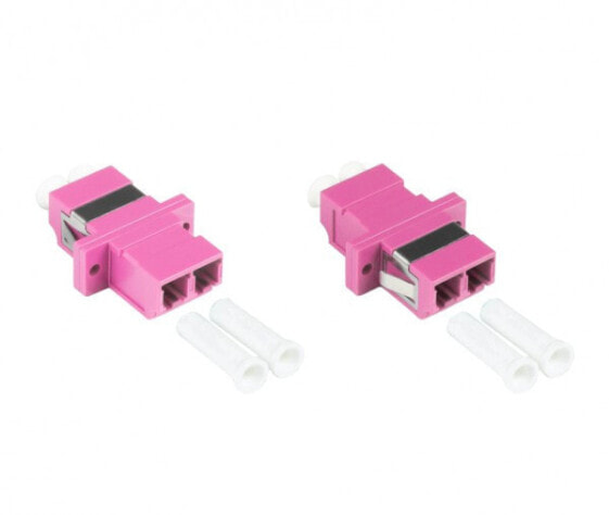 Good Connections LW-K204 - LC - Female/Female - OM4 - Violet - Multi-mode - Ceramic