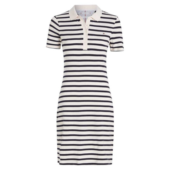 TOMMY HILFIGER 1985 Slim Pique Str Short Sleeve Dress платья Цвет