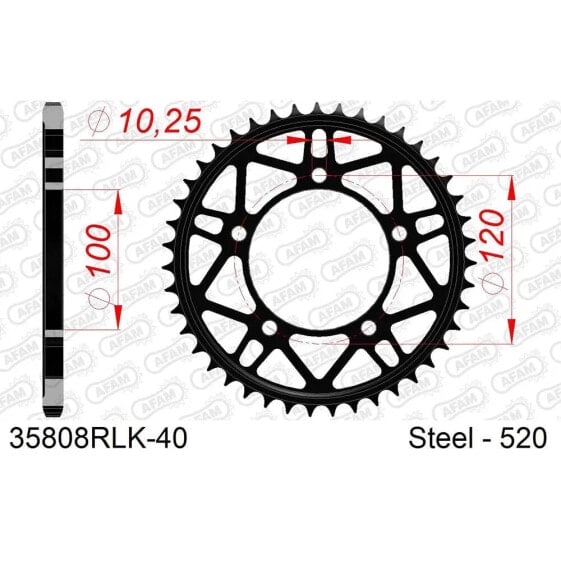 AFAM 35808RLK Rear Sprocket