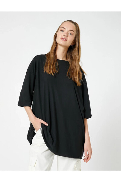 Футболка Koton Oversize Tulle  Yaka Tee