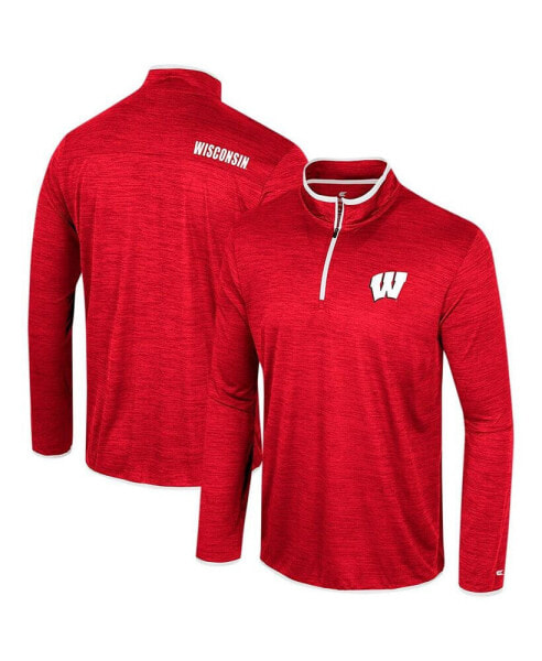 Men's Red Wisconsin Badgers Wright Quarter-Zip Windshirt