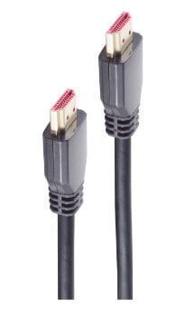 Кабель HDMI shiverpeaks Basic-S 2 м, стандарт HDMI Type A (Male-Male) 3D, 48 Gbit/s, черный