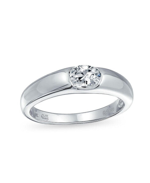 Кольцо Bling Jewelry Simple CZ Solitaire.