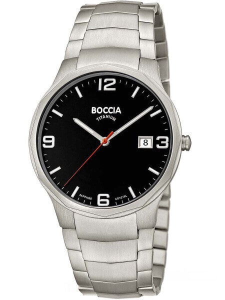 Boccia 3656-02 Men`s Watch Titanium 39mm 5ATM