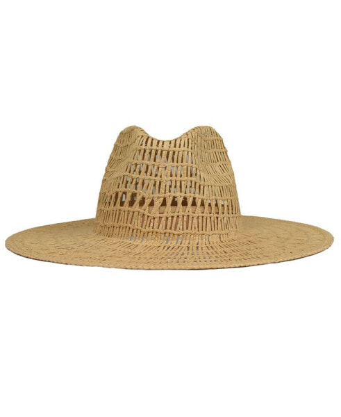 Women's Straw Hat with Cut Out Detail