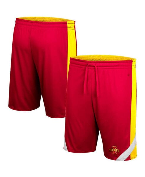 Men's Cardinal, Gold Iowa State Cyclones Am I Wrong Reversible Shorts