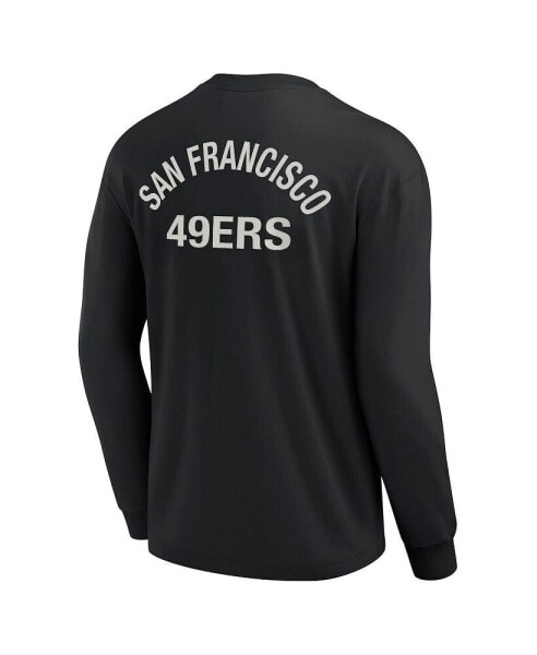 Men's and Women's Black San Francisco 49ers Super Soft Long Sleeve T-shirt