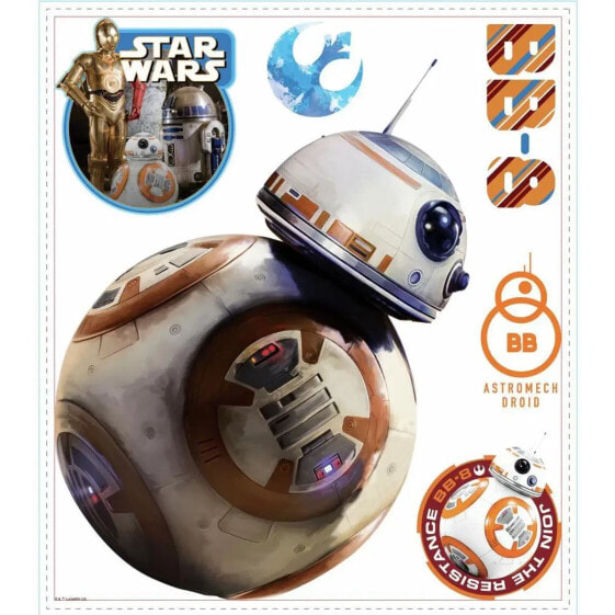 Детские наклейки настенные The Deco Factory Star Wars VII - BB-8 6 шт.