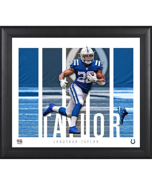 Jonathan Taylor Indianapolis Colts Framed 15" x 17" Player Panel Collage