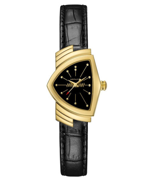 Часы Hamilton Ventura Black Leather 24x365mm