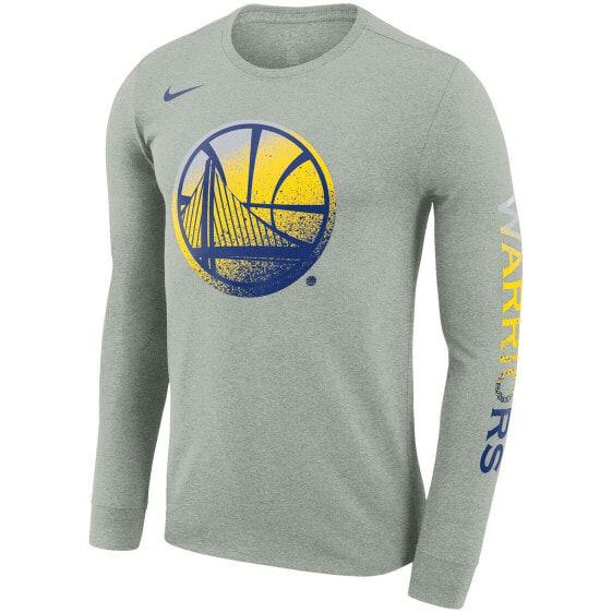 [AQ6798-063] Mens Nike NBA Golden State Warriors Mezzo Print Long Sleeve T-Shirt