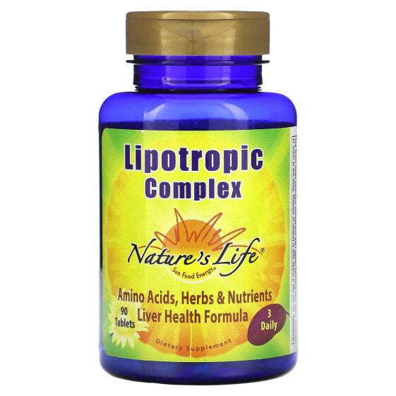 Комплекс для печени Nature's Life Lipotropic, 90 таблеток