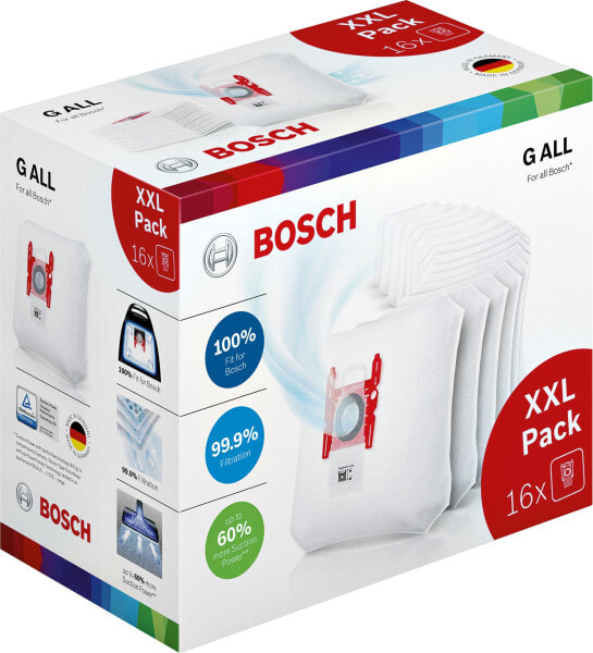 Bosch BBZ16GALL - Cylinder vacuum - Dust bag - White - 690 g - 165 mm - 285 mm