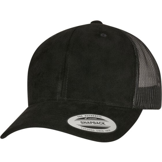 FLEXFIT Suede Leather Trucker Cap