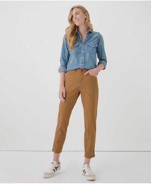 Women's Organic Cotton Stretch Twill Denim Slim Pant