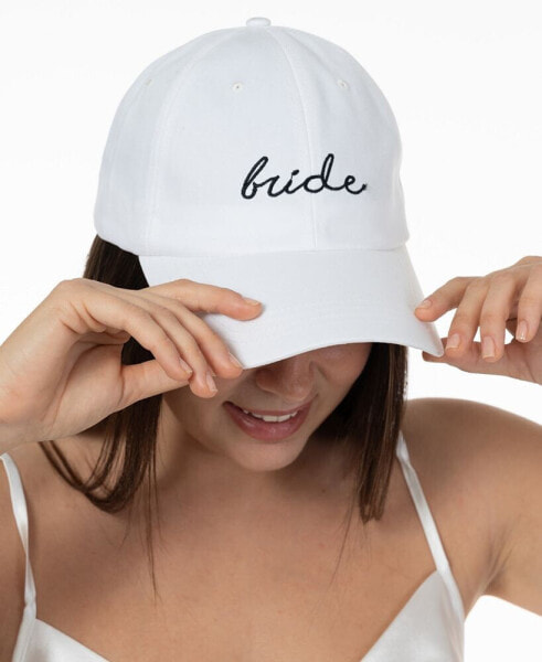 Women's Embroidered Bride Baseball Cap