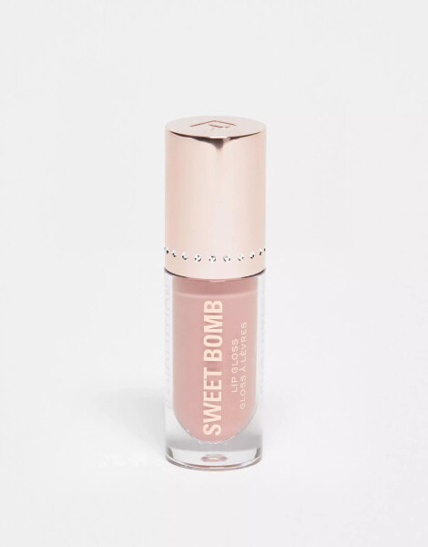 Revolution Sweet Bomb Lip Gloss Strawberry Swirl Nude