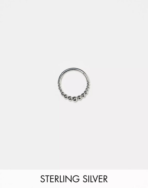 Kingsley Ryan bobble clicker earring in sterling silver