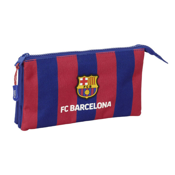 Тройной пенал F.C. Barcelona 24/25 Тёмно Бордовый Тёмно Синий 22 x 12 x 3 cm