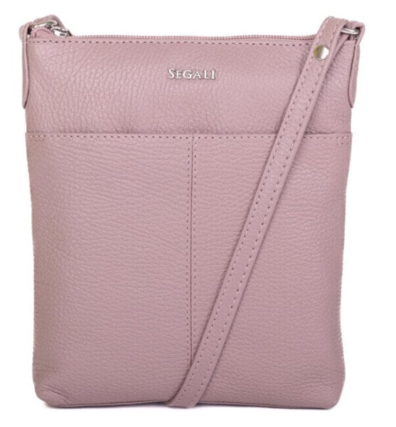 Dámská kožená crossbody kabelka 7001 B cameo rose