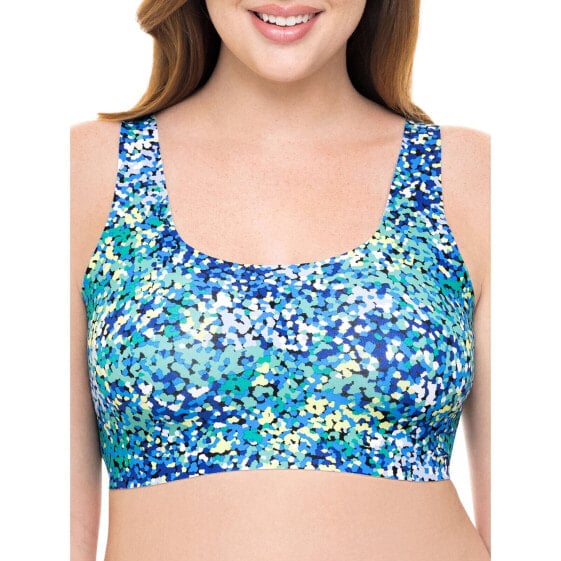 No Boundaries Bra Women's Size 2XL Blue Smooth Bonded Scoop Wire-Free Bra