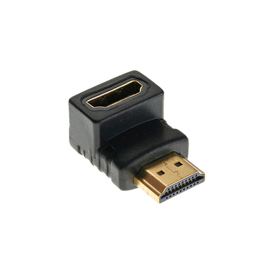 InLine HDMI Adapter male / female downside angled gold plated - 4K2K