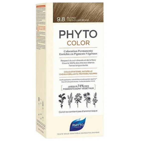 Перманентный краска Phyto Paris Phytocolor 9.8-rubio beige muy claro