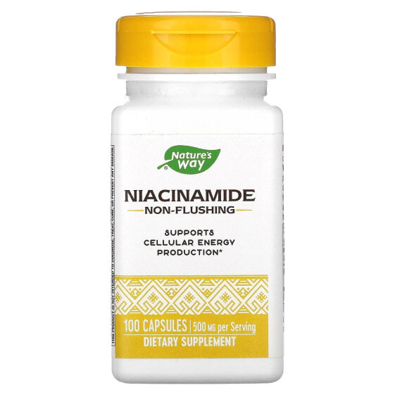 Niacinamide, Non-Flushing, 500 mg, 100 Capsules