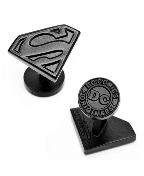 Satin Superman Shield Cufflinks