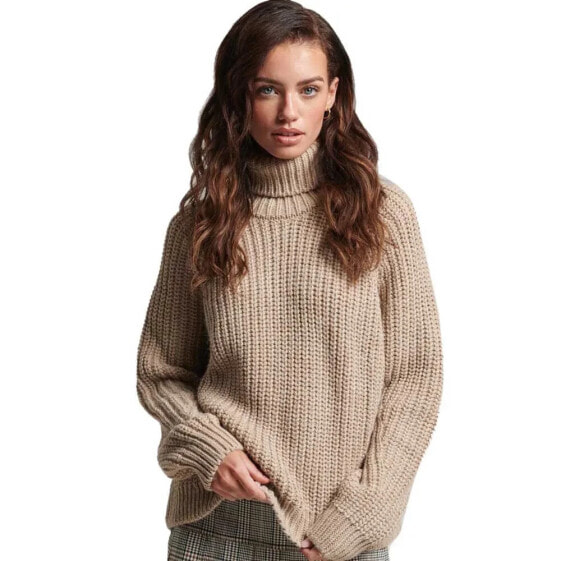 SUPERDRY Slouchy Stitch Roll Neck Sweater