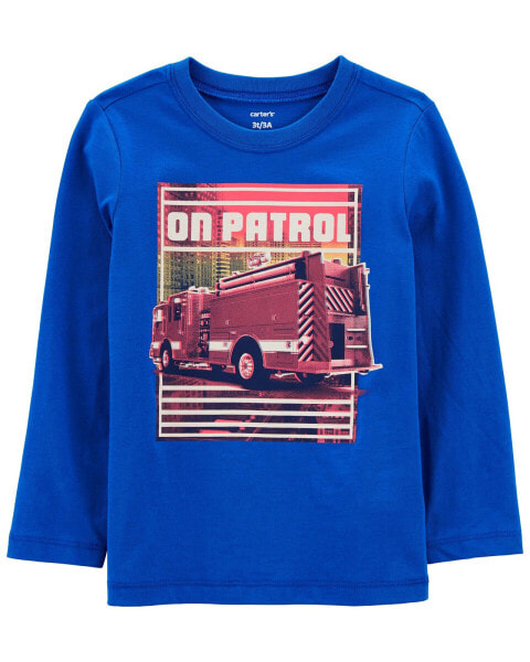 Toddler Firetruck Patrol Graphic Tee 2T