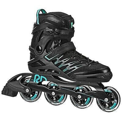 Roller Derby Aerio Q-84 Women's Inline Skate - Black/Mint/Teal 5