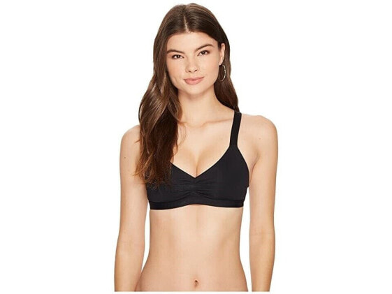 Vitamin A Women's 180477 Mia Bralette Eco Black Swimwear Size S