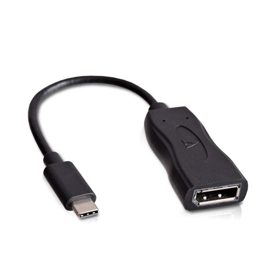 V7 USB-C male to Displayport female Adapter Black - 3840 x 2160 pixels