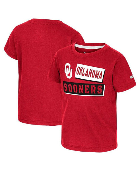 Toddler Boys and Girls Crimson Oklahoma Sooners No Vacancy T-shirt
