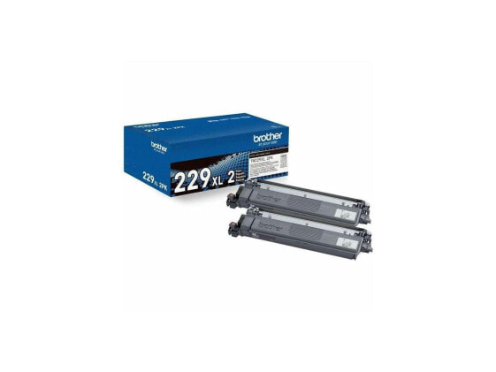 Brother Genuine TN229XL2PK High-yield Black Toner Cartridge Twin-Pack