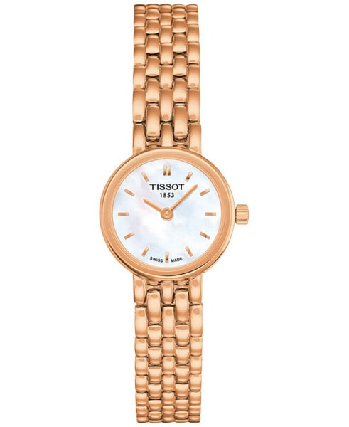 Women's Swiss Lovely Rose Gold-Tone PVD Stainless Steel Bracelet Watch 20mm