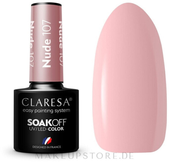 Gel Nagellack - Claresa Nude SoakOff UV/LED Color 107