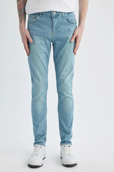 Carlo Skinny Fit Ekstra Dar Kalıp Normal Bel Ekstra Dar Paça Jean Pantolon X6832az22sm